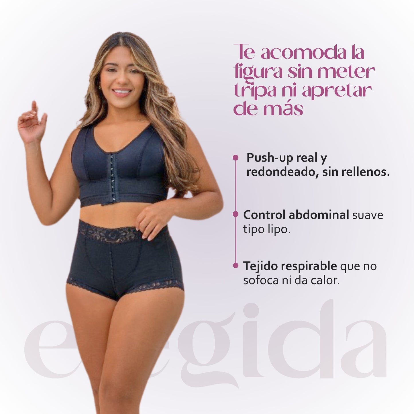 Panty Con Faja Interna Levanta Cola - Moldea sin marcar, levanta sin esfuerzo, ¡y nadie nota que lo llevas!