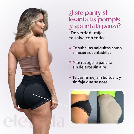 Panty Con Faja Interna Levanta Cola - Moldea sin marcar, levanta sin esfuerzo, ¡y nadie nota que lo llevas!